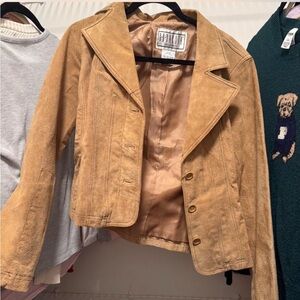 Tan Vintage Suede Women's Jacket